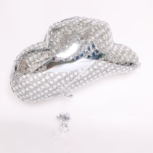 Disco Western Hat Balloon, 33in